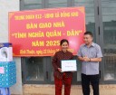 Trao nhà “Tình nghĩa Quân - Dân” cho hộ gia đình khó khăn tại xã Đồng Kho