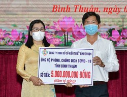 Công ty TNHH Xổ số Kiến thiết Bình Thuận: Ủng hộ tỉnh 5 tỷ đồng để phòng chống dịch Covid – 19