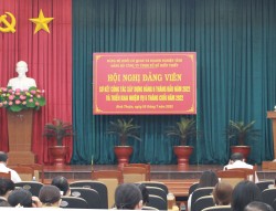 Hội nghị Đảng viên Sơ kết công tác xây dựng đảng 6 tháng đầu năm 2022 và triển khai nhiệm vụ 6 tháng cuối năm 2022