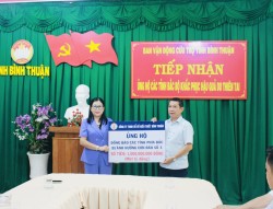 Công ty TNHH Xổ số kiến thiết Bình Thuận ủng hộ  đồng bào các tỉnh phía Bắc bị ảnh hưởng cơn bão số 3